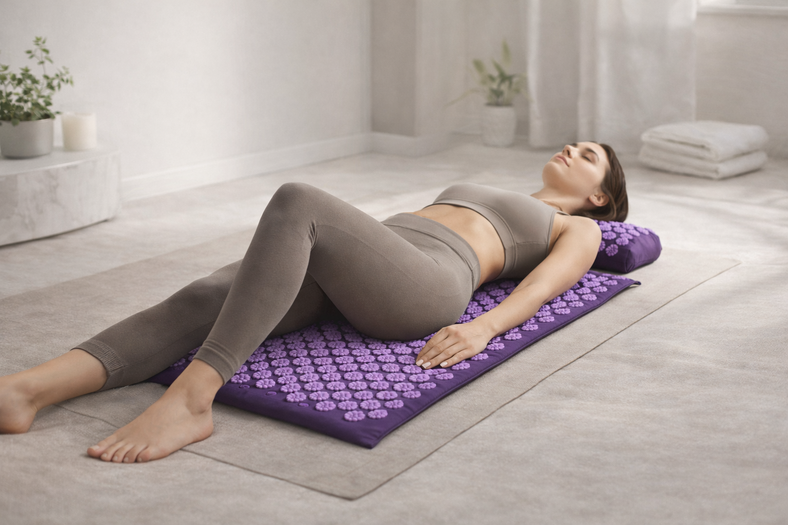 3-Piece Acupressure Mat & Pillow Set