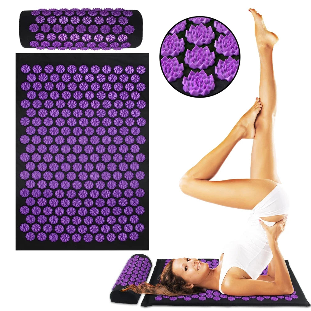 3-Piece Acupressure Mat & Pillow Set